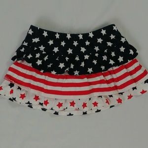 Jumping Beans American Flag Skirt Girls 9m